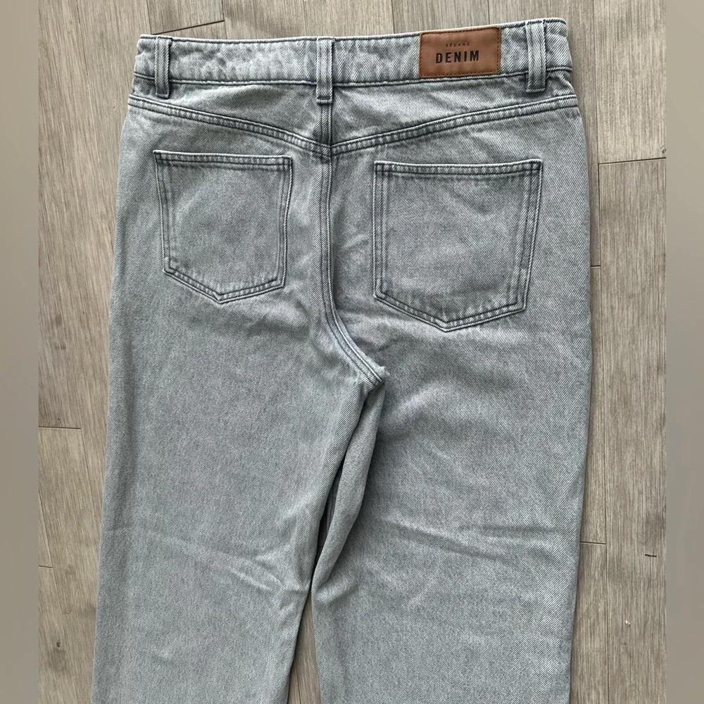 Sezane Gray Wide Leg‎ Trousers- Denim Size 40 - Picture 9 of 11